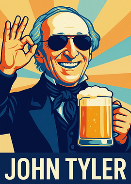 John Tyler Beer Poster