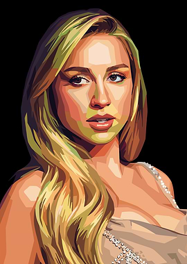 Tate McRae Portrait Digital Art