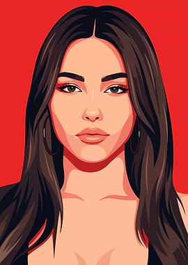 Megan Fox Vector Portrait