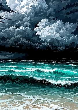 Stormy Ocean Waves