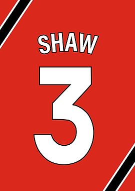 Manchester United | Shaw 3 Football Jersey Graphic