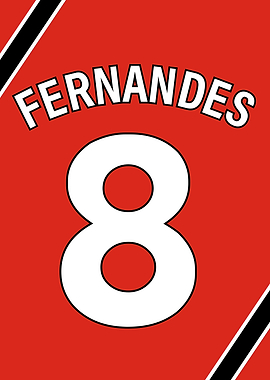 Manchester United | Fernandes Number 8 Jersey Design