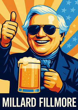Millard Fillmore Beer Poster