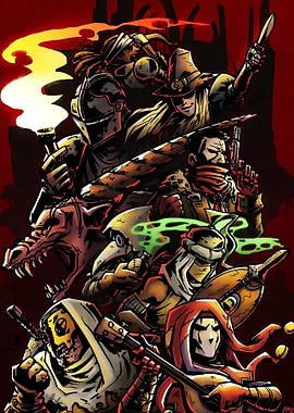 Darkest Dungeon Inspired Character Group