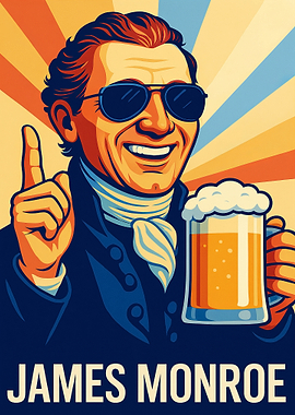 James Monroe with Beer