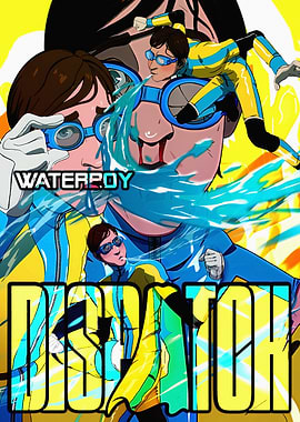 Waterboy Dispatch Comic Style Illustration