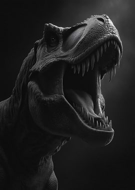 Monochrome Tyrannosaurus Rex