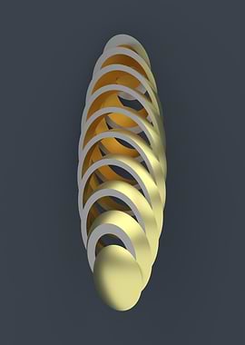 Abstract Golden and White Arcs