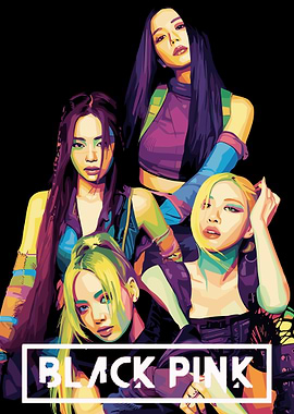 Blackpink Pop Art Portrait
