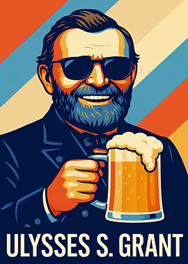Ulysses S. Grant Beer Portrait