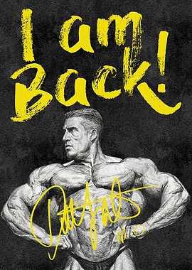 Inspirational Gym Poster – “I’m Back” Motivational Quote