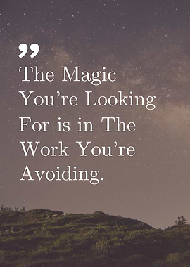 Inspirational Quote on Starry Background