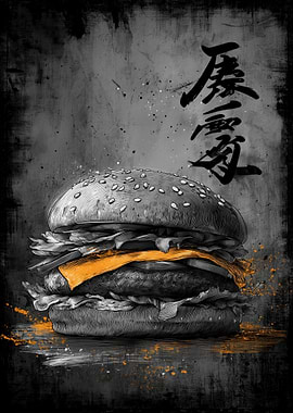 Ukiyo Minimalism Cheeseburger