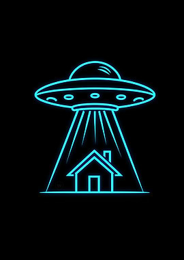 Alien Abduction Neon Sign