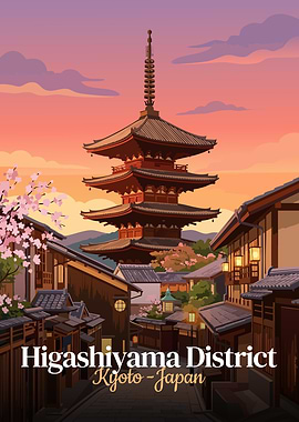 Higashiyama District in Kyoto