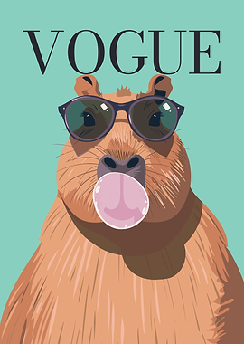 Capybara Vogue Bubblegum Sunglasses