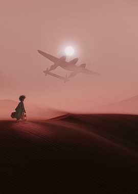Desert Journey with Plane