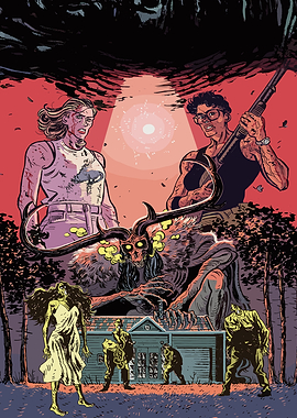 Horror Comic Book Cover Art