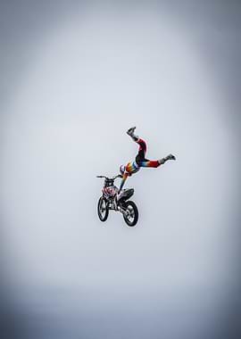 Motocross Freestyle Aerial Stunt