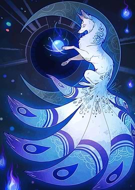 Nine-tailed Fox with Orb