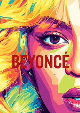 Beyoncé Pop Art Portrait
