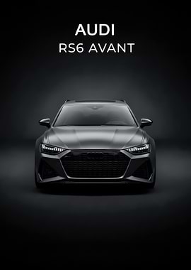 Audi RS6 Avant Front poster