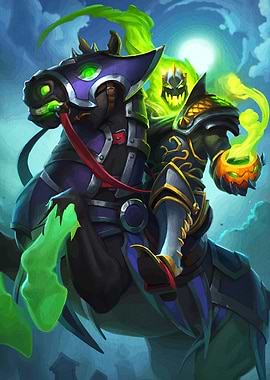 Headless Horseman with Pumpkin