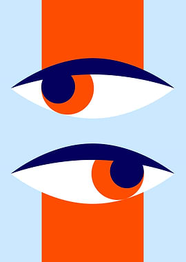 Abstract Eyes Geometric Art