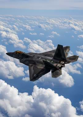 F-22 Raptor in flight