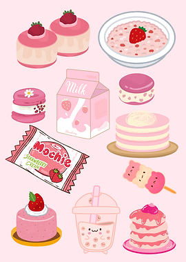 Pink Strawberry Dessert