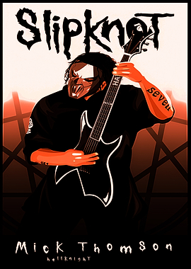 Slipknot Mick Thomson Illustration