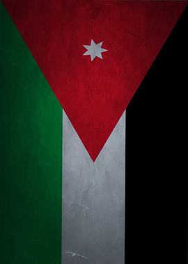 Jordan Flag Grunge Texture