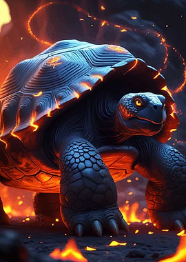 Fiery Turtle Animal