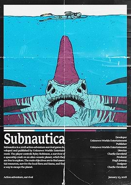 Subnautica Game Poster