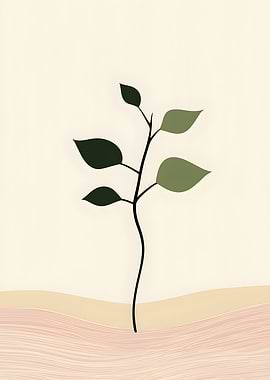 Minimalist Plant Illustration