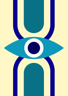 Evil Eye Geometric Art