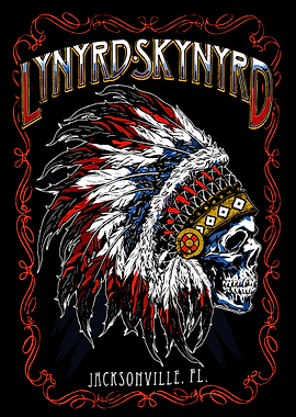 Lynyrd Skynyrd Skull Headdress