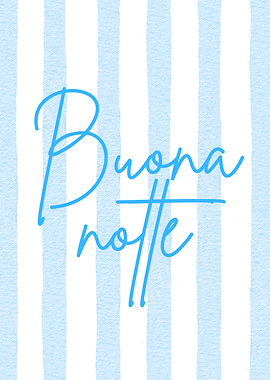 Buona notte blue striped