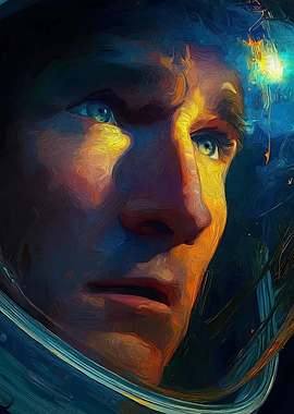 Astronaut Portrait in Space