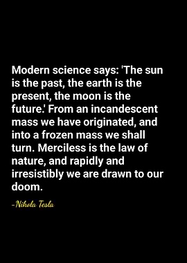 Nikola Tesla Quote on Science
