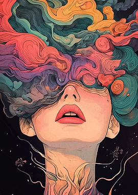 Colorful Mindscape Portrait