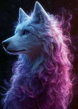 Mystical Wolf Portrait