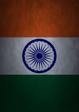 Indian Flag Grunge Texture