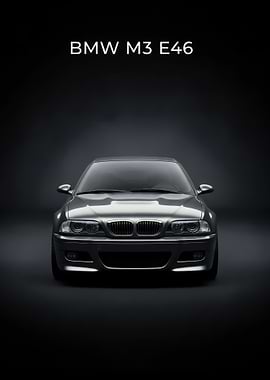 BMW M3 E46 Front poster