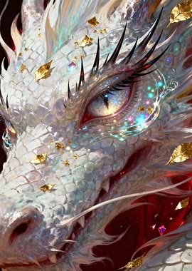 Detailed Dragon Eye Close-Up