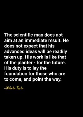 Nikola Tesla Quote on Science