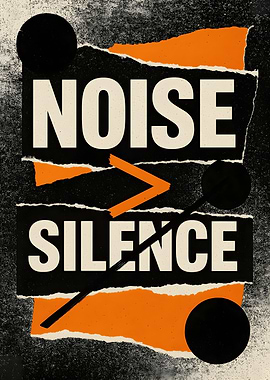 Noise Over Silence Graphic Art