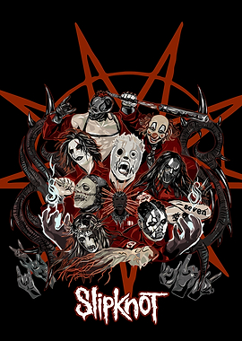Slipknot Band Illustration