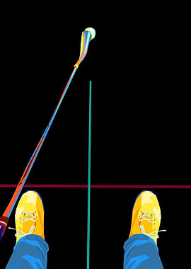 Colorful Perspective of a Golf Game