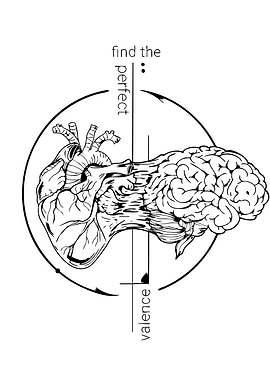 Heart and Brain Balance Illustration